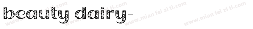 beauty dairy字体转换